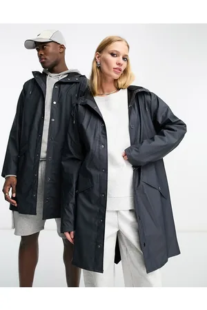 Rains 12020 - Giacca impermeabile unisex color taglio lungo