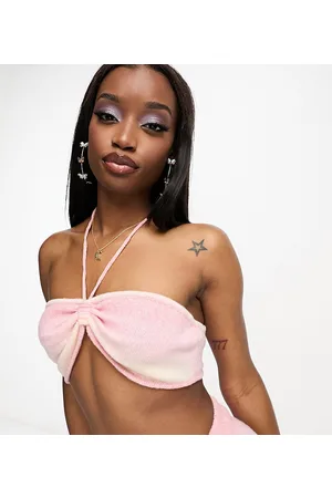 AsYou Top a reggiseno in maglia allacciato al collo sfumato