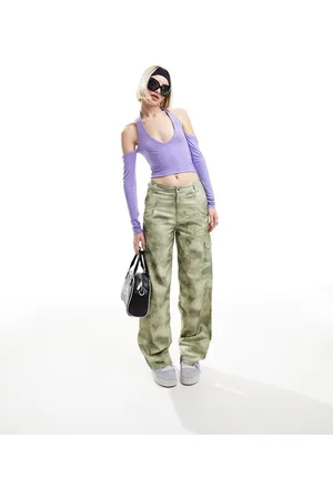 ASOS Pantaloni cargo oversize con stampa mimetica sfumata