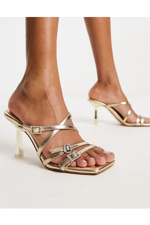 Aldo Eriasien - Sandali con tacco color chiaro con fibbia