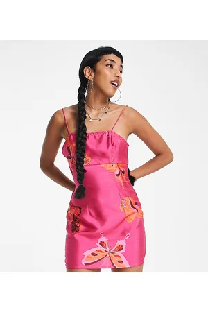 Reclaimed Vestito con spalline sottili da festival anni 