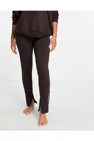 The Couture Club Lounge Essentials - Joggers slim marroni in coordinato