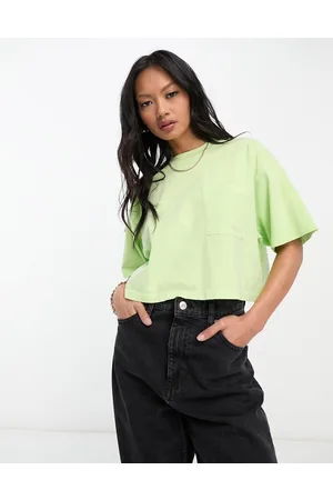 Barbour Galica - T-shirt lime squadrata