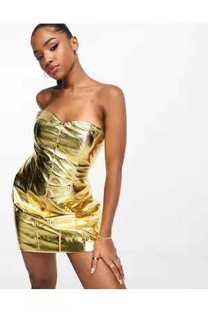 Amy Lynn Lupe - Vestito metallizzato testurizzato