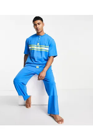 House of Holland Completo da casa con T-shirt e joggers con verde a contrasto