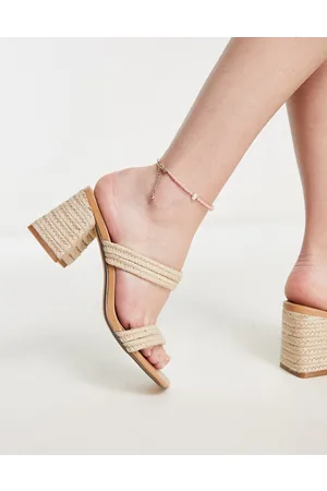 Madden Girl Manor - Sandali con tacco largo in rafia