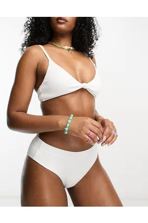 Roxy Love The Surf - Slip bikini bianchi a coste