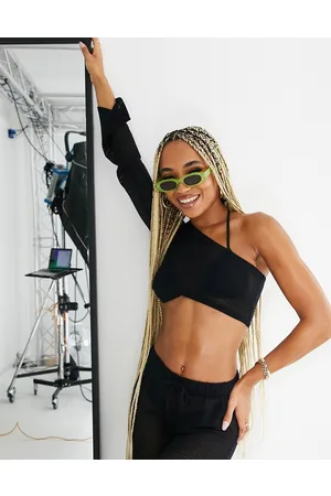 New Girl Order Crop top da festival monospalla all