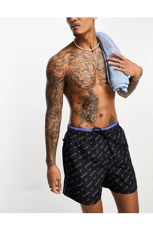 Reebok Webb - Pantaloncini da bagno neri con logo