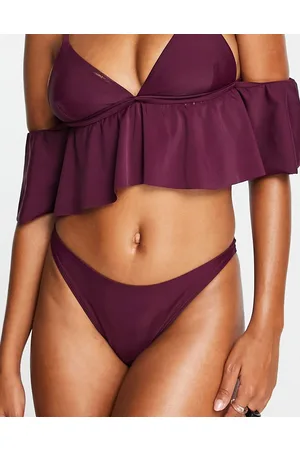 NA-KD Slip bikini sgambati prugna