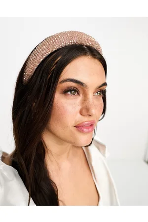 ASOS Cerchietto color cipria con perline sfaccettate
