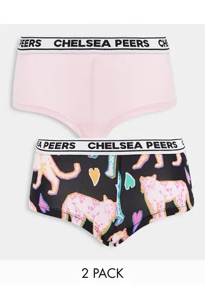 Chelsea Peers Love Leopard - Confezione da 2 boxer e bianchi
