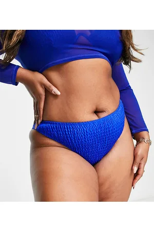 South Beach Esclusiva - Slip bikini sgambati in tessuto stropicciato