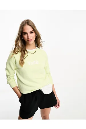 Whistles Voila - Felpa in jersey lime con logo