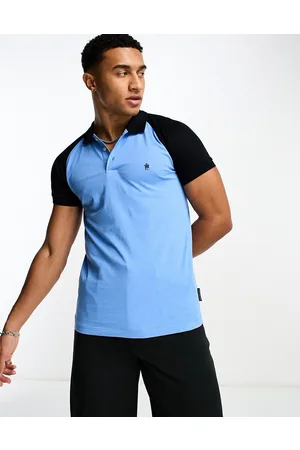 French Connection Polo con maniche raglan e navy