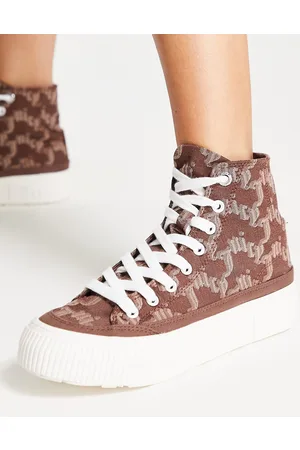 Juicy Couture Violet - Sneakers alte marroni con monogramma