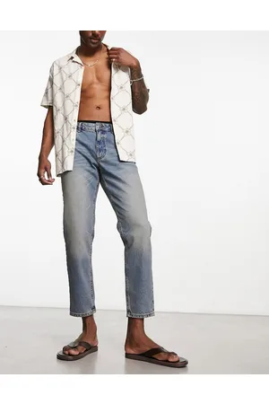 ASOS Jeans classici rigidi tintura vintage