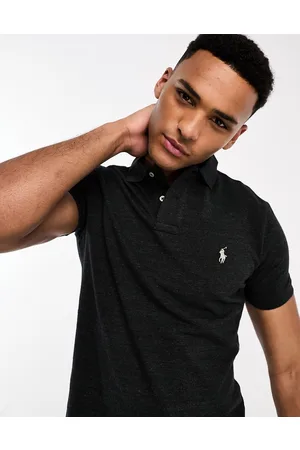 Ralph Lauren Polo slim fit in piqué mélange con logo iconico