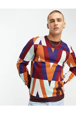 Harry Brown Maglione girocollo classico con stampa astratta