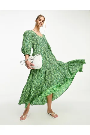Whistles Vestito lungo con stampa di rampicante