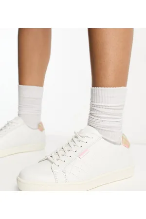 Barbour Esclusiva x ASOS - Bridget - Sneakers in pelle trapuntata bianche