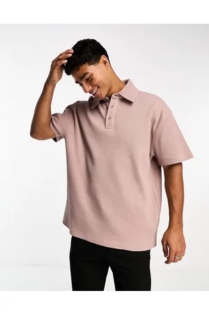 ASOS Polo comoda marrone slavato a nido d