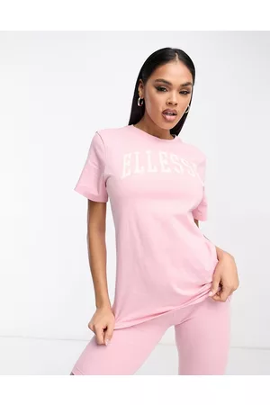 Ellesse Tressa - T-shirt chiaro con logo stile college