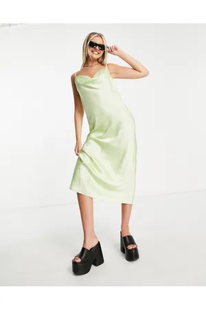 Fire & Glory Ava - Vestito midi in raso con spalline
