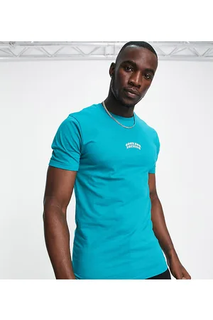 Good For Nothing Tall - T-shirt turchese con stampa del logo al centro