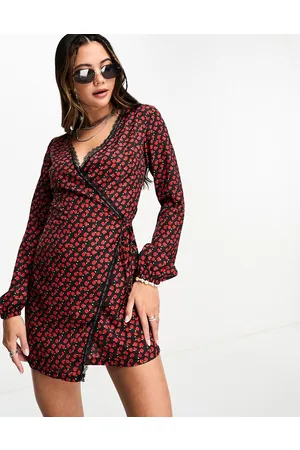 Daisy Street Vestito corto avvolgente stile anni 