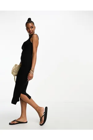 VERO MODA Vestito midi senza maniche fasciante in jersey