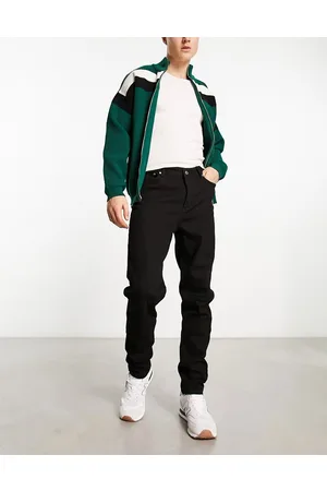 Bolongaro Jeans skinny neri con pannello sul ginocchio