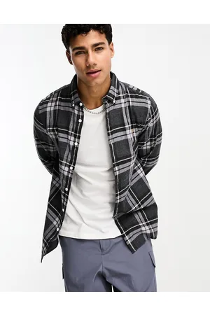 Farah Krone - Camicia spazzolata mélange a quadri