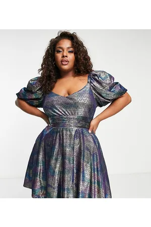Lovedrobe Vestito corto in velour con fiocco sul retro e stampa a chiazze