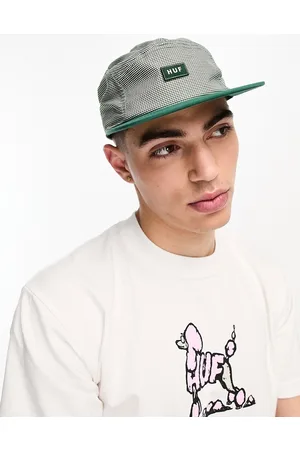 Huf Cappellino e bianco a quadretti con cinque pannelli e logo
