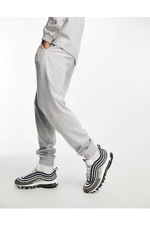 ASOS Joggers affusolati eleganti antracite mélange testurizzati in coordinato