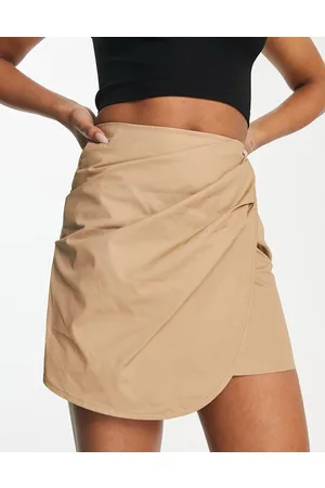 Noisy May Minigonna avvolgente beige