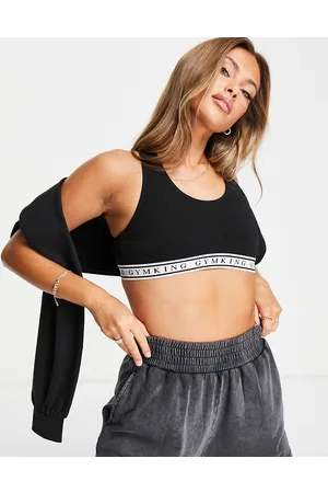 Gym King Reggiseno da casa con fascia con logo