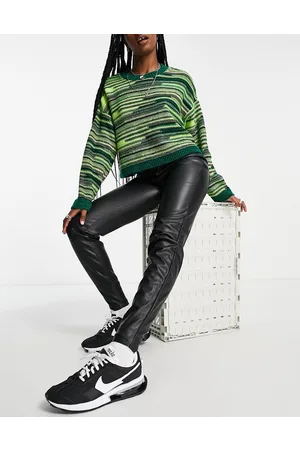 Noisy May Pantaloni skinny in pelle sintetica neri
