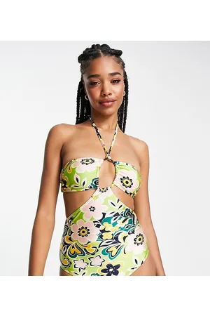 Topshop Costume da bagno a fiori anni 