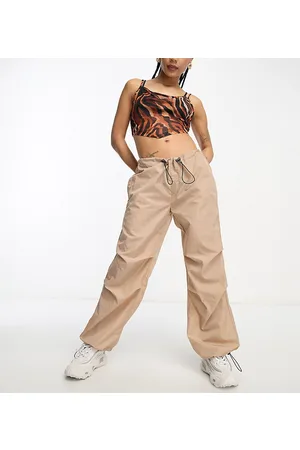 Noisy May Pantaloni cargo color pietra