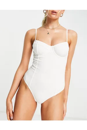 NA-KD Costume da bagno con coppe sporco a coste