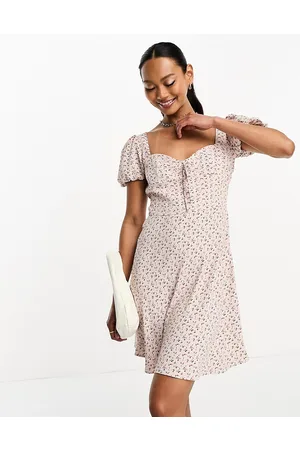 Glamorous Vestito milkmaid corto a fiorellini vintage