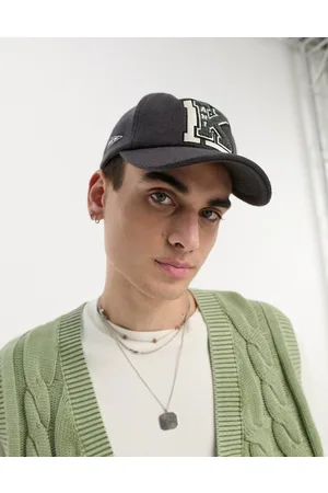 Karl Kani Cappello con visiera nero rétro in lana con etichetta
