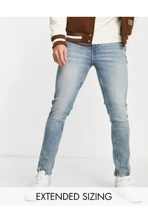 ASOS Cone Mill American Classic - Jeans skinny lavaggio medio tinto
