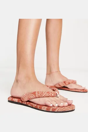 Free People Es Vedra - Sandali color terracotta con stampa