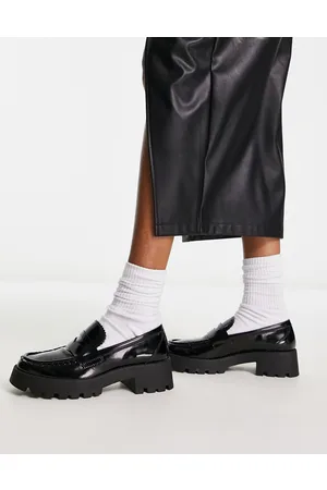 Schuh Levi - Mocassini neri con suola spessa