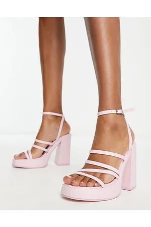 New Look Sandali con tacco, plateau e fascette stile anni 