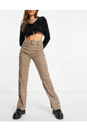 The Kript Pantaloni a vita alta con cintura