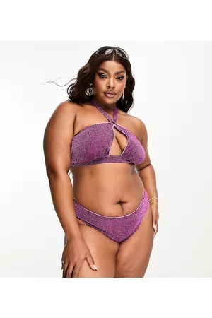 ASOS ASOS DESIGN Curve - Mix and Match - Slip bikini hipster glitterato
